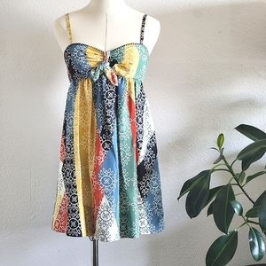 BCBGMaxAzria Patchwork Babydoll Dress